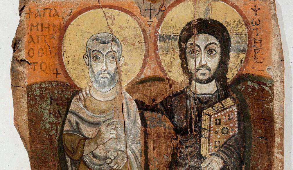 “Il Cristo e l’abate Mena” (detta anche “Icona dell’amicizia), icona copta del VII sec, Museo del Louvre - Parigi “Il Cristo e l’abate Mena” (detta anche “Icona dell’amicizia), icona copta del VII sec, Museo del Louvre - Parigi