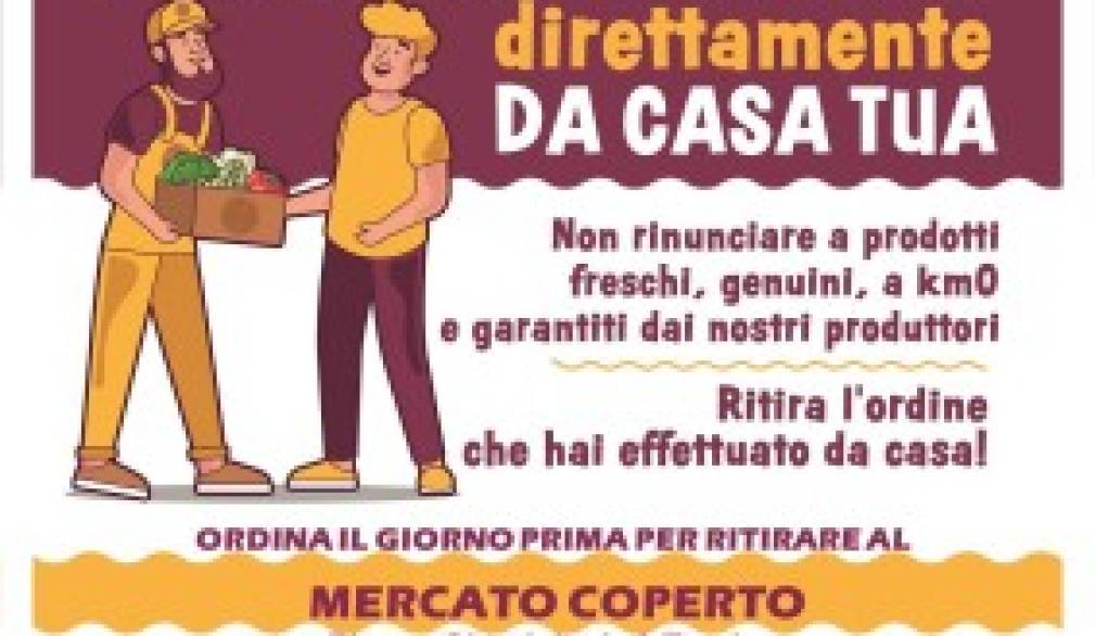 Mercato coperto degli agricoltori: si fa la spesa da casa Mercato coperto degli agricoltori: si fa la spesa da casa