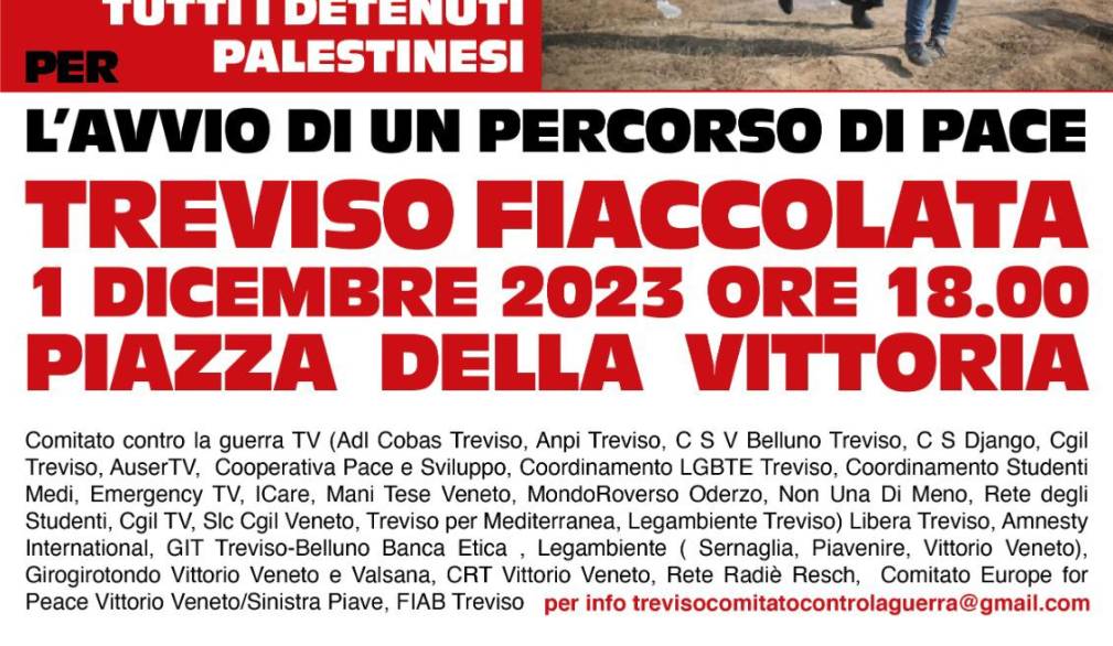 Fiaccolata per la pace a Treviso Fiaccolata per la pace a Treviso