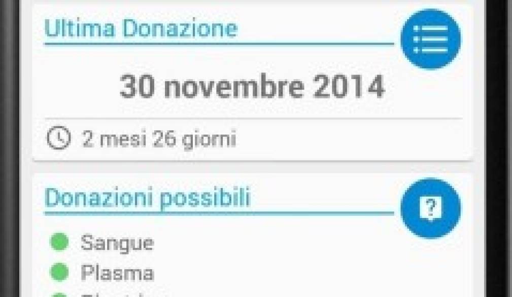 A Treviso la prima app per donare il sangue A Treviso la prima app per donare il sangue