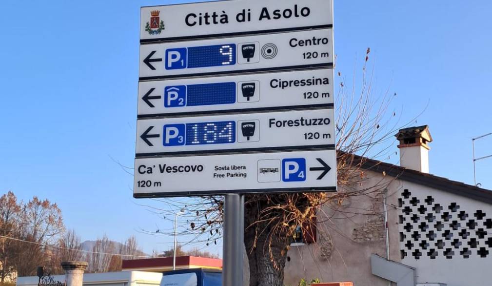 Ad Asolo con il sistema “smart” parcheggiare sarà più facile