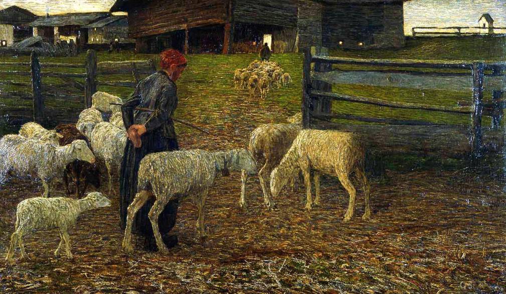 Giovanni Segantini “Ritorno all’ovile” 1888, Segantini Museum - St. Moritz Giovanni Segantini “Ritorno all’ovile” 1888, Segantini Museum - St. Moritz