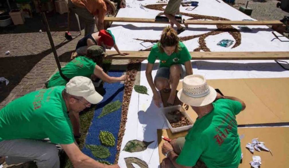 Noale: Infiorata dedicata ai giovani e ispirata al Sinodo Noale: Infiorata dedicata ai giovani e ispirata al Sinodo