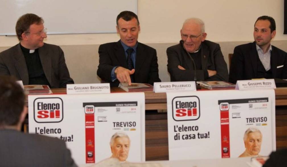 San Pio X in copertina dell'elenco telefonico "PagineSì" in tutta la provincia di Treviso San Pio X in copertina dell'elenco telefonico "PagineSì" in tutta la provincia di Treviso