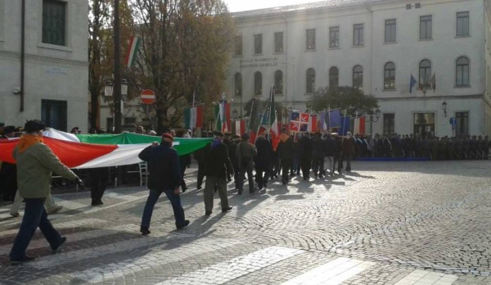 Il 4 novembre celebrato il piazza della Vittoria a Treviso