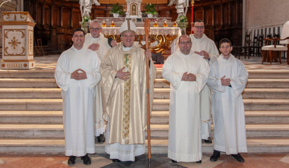 La gioia della diocesi per i due nuovi lettori e un accolito La gioia della diocesi per i due nuovi lettori e un accolito