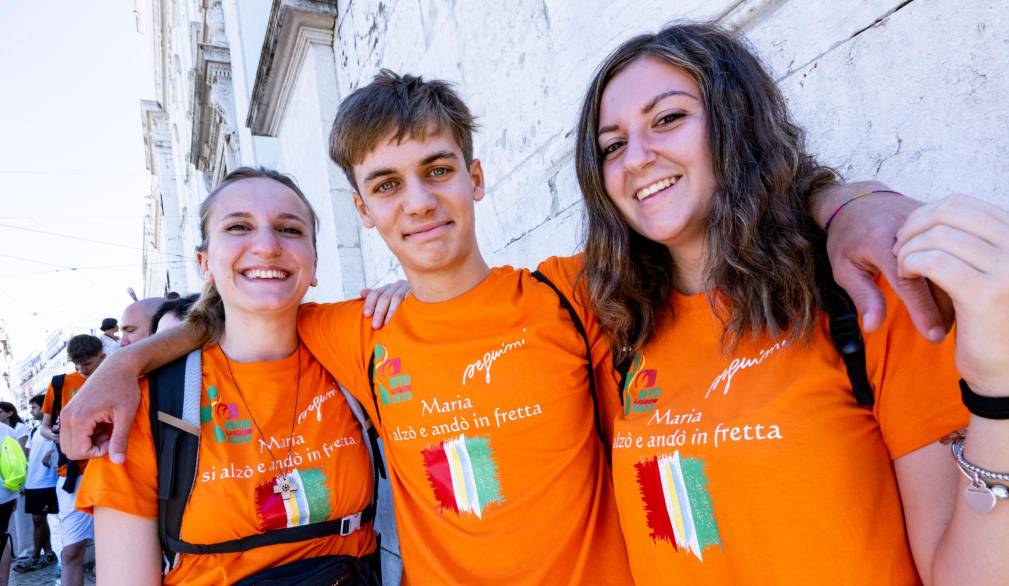 Gmg: i primi arrivi degli italiani a Lisbona Gmg: i primi arrivi degli italiani a Lisbona