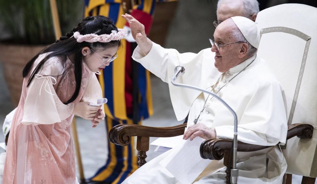 Roma 6–11-2023 Aula Paolo VI Papa Francesco incontra i bambini di tutto il mondo Ph: Cristian Gennari/Siciliani