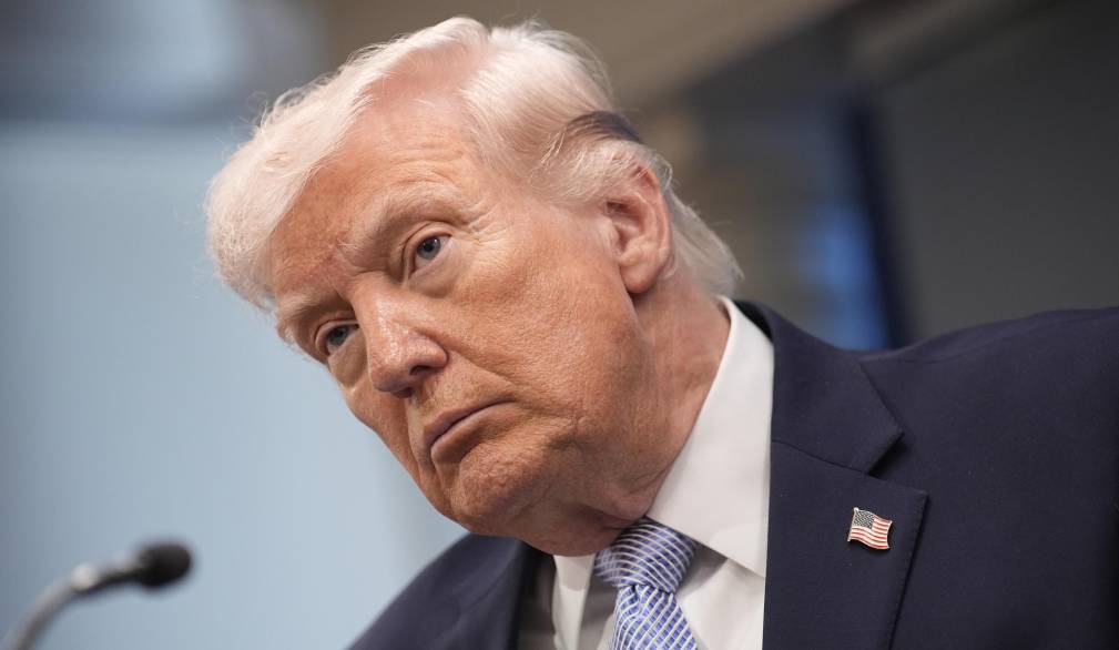 epa12872501 US President Donald Trump briefs the media on Iran from the James S Brady Press Briefing Room of the White House in Washington, DC, USA, 06 April 2026. EPA/YURI GRIPAS / POOL