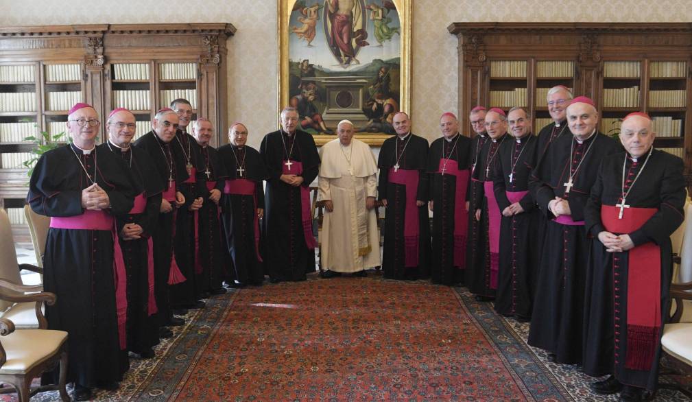 I Vescovi del Triveneto con papa Francesco