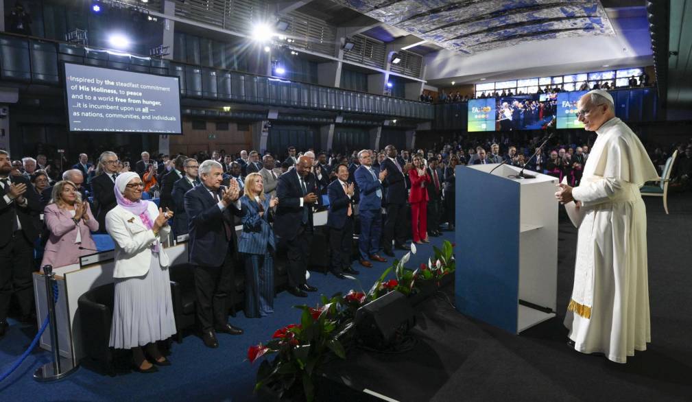 Papa Leone XIV alla Fao: “Usare la fame come arma è un crimine di guerra” Papa Leone XIV alla Fao: “Usare la fame come arma è un crimine di guerra”