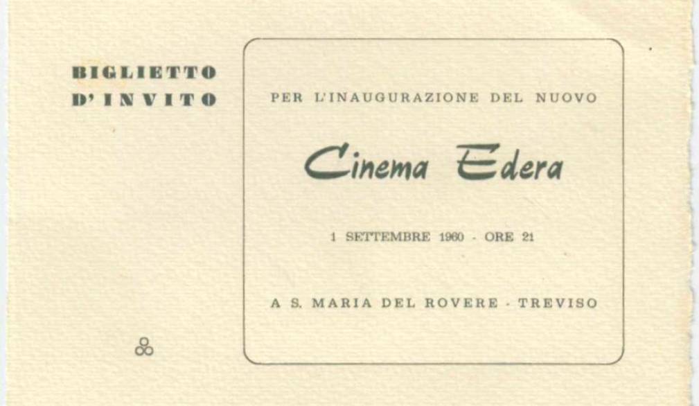 Il cinema Edera compie 65 anni e si racconta Il cinema Edera compie 65 anni e si racconta