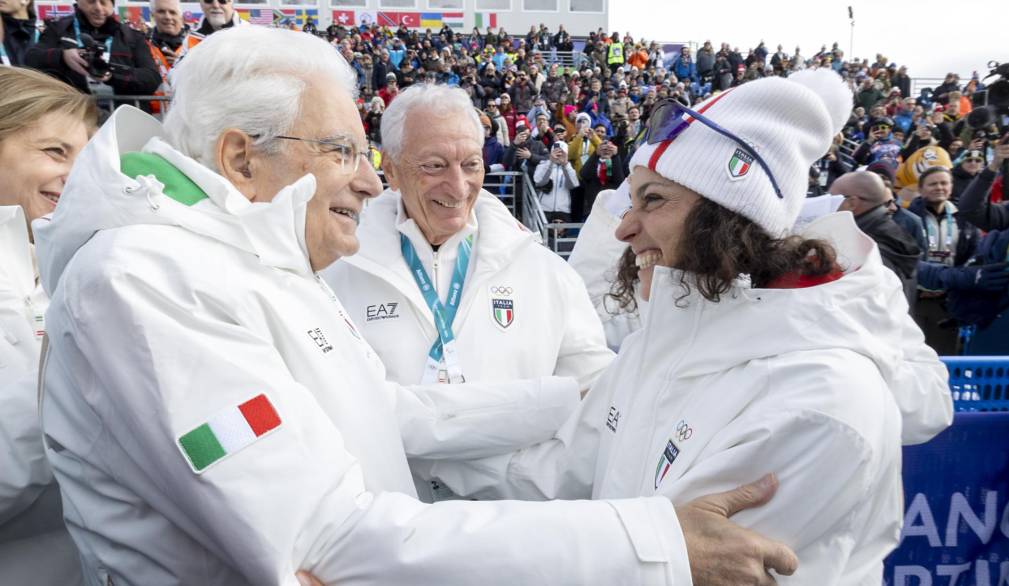 Cortina si tinge d’oro, leggendaria Brignone davanti a Mattarella