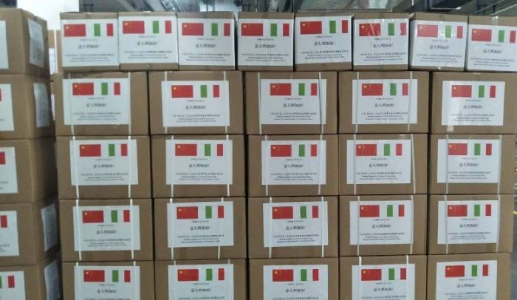La Provincia cinese dello Shaanxi dona a Treviso 15mila apparecchiature mediche La Provincia cinese dello Shaanxi dona a Treviso 15mila apparecchiature mediche
