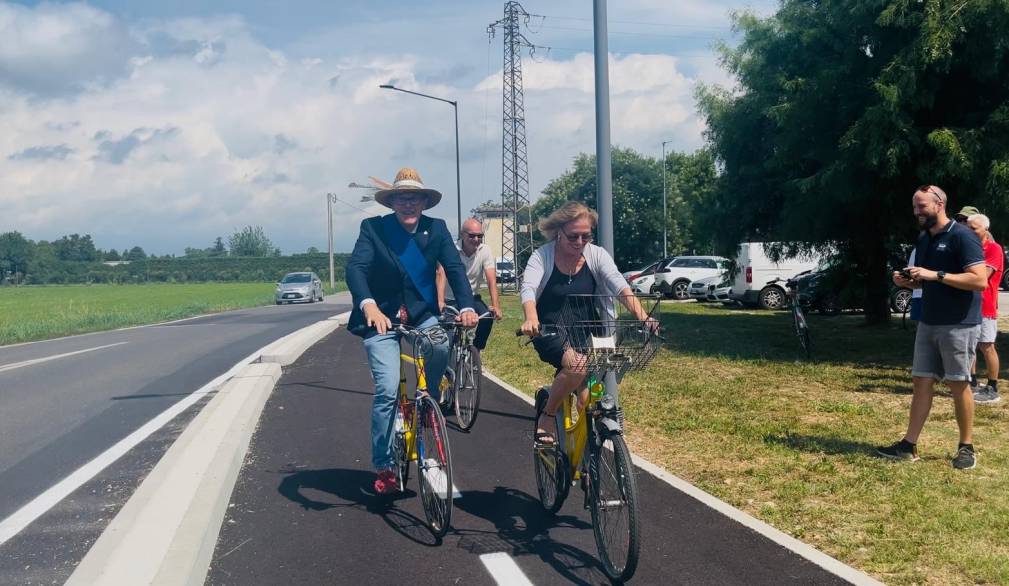 Salvarosa: inaugurata la pista ciclabile lungo la Postumia Salvarosa: inaugurata la pista ciclabile lungo la Postumia