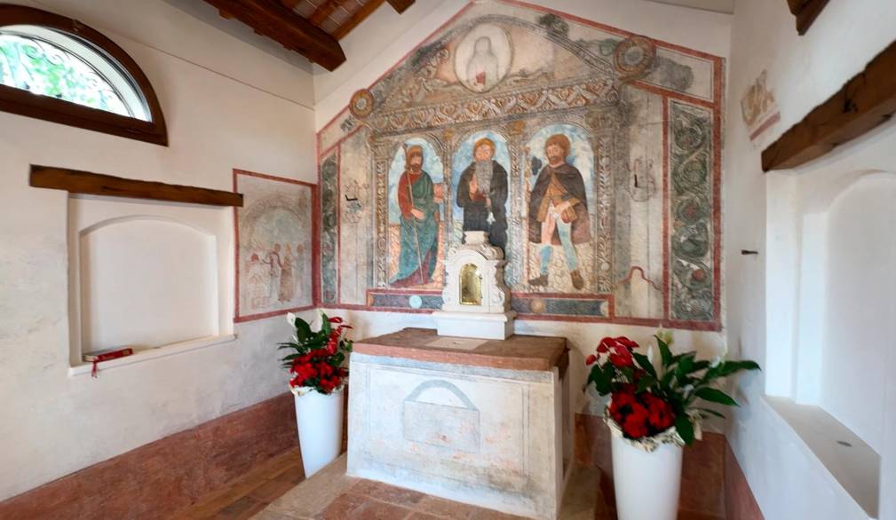 Fossalta padovana: restaurato il capitello di sant’Antonio abate Fossalta padovana: restaurato il capitello di sant’Antonio abate