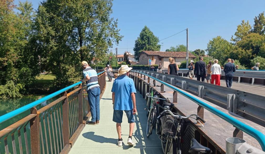 Riaperto ponte Ottavi a Treviso Riaperto ponte Ottavi a Treviso