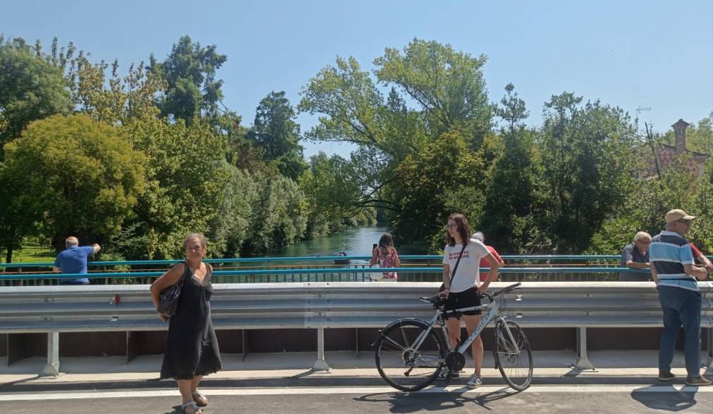 Riaperto ponte Ottavi a Treviso Riaperto ponte Ottavi a Treviso