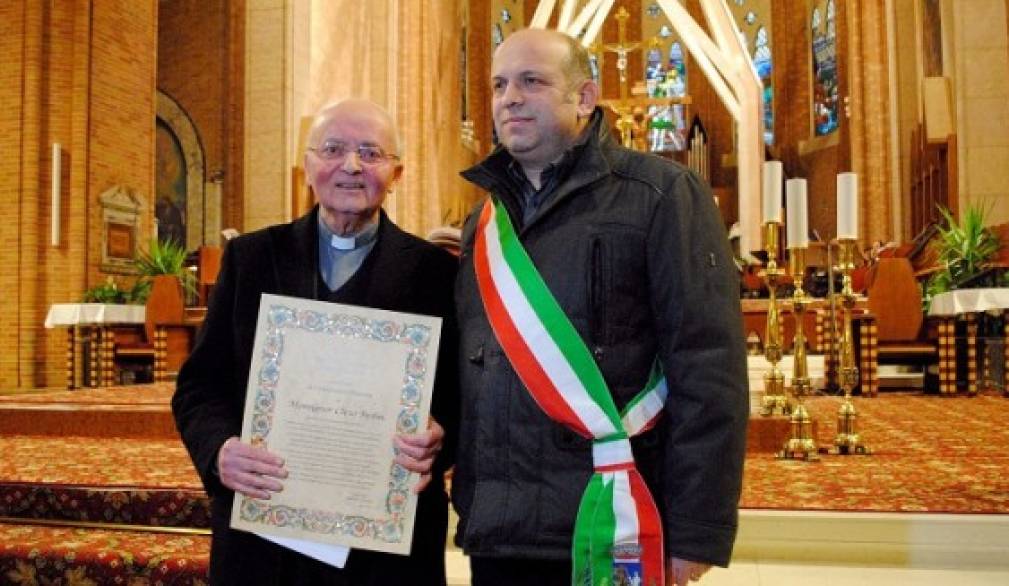 Montebelluna: mons. Cleto Bedin è cittadino onorario Montebelluna: mons. Cleto Bedin è cittadino onorario