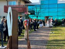 Pellegrinaggio fino alla Porta della speranza posta a casa Giulia