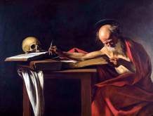 Caravaggio “San Girolamo scrivente” 1605 – 1606, Galleria Borghese, Roma