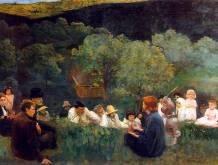Károly Ferenczy, “Discorso della montagna”, 1896, Galleria nazionale Magiara, Budapest