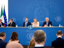 Conferenza stampa dopo il Cdm - Foto Presidenza del Consiglio dei Ministri