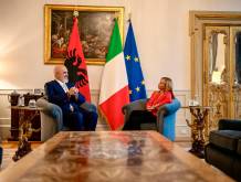 La presidente del Consiglio Giorgia Meloni con il primo ministro albanese Edi Rama - Foto Presidenza del Consiglio dei Ministri