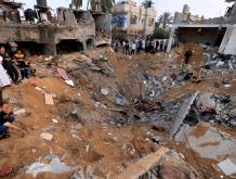 Le conseguenze dei bombardamenti a Gaza - Foto Afp-Sir