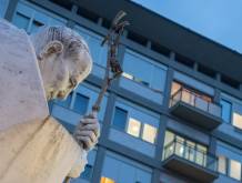 Roma, 19 febbraio 2025: Papa Francesco ricoverato nell'Ospedale Policlinico Gemelli (Foto Calvarese/SIR)