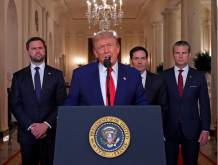L’annuncio dell’attacco da parte del presidente Trump