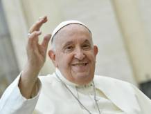 Papa Francesco durante un’udienza