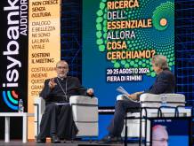 Rimini, 20 agosto 2024. Il card. Pizzaballa, Patriarca Latino di Gerusalemme, apre il Meeting di Comunione e Liberazione.