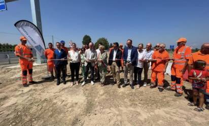 Vallio: dopo la lunga attesa è realtà la rotatoria sulla Treviso Mare