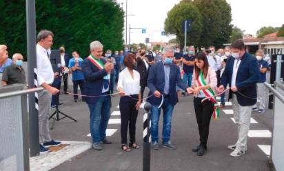 Mignagola: inaugurata la pista ciclabile verso Olmi