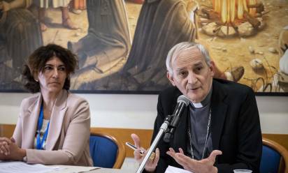 Assisi 16–11-2023 Conferenza Episcopale Italiana (cei) Conferenza Stampa S.E Card. Matteo Maria Zuppi Ph: Cristian Gennari/Siciliani