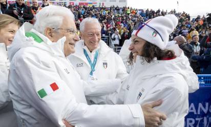 Cortina si tinge d’oro, leggendaria Brignone davanti a Mattarella