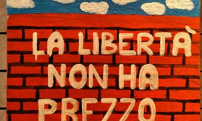 Dipinto di una persona detenuta nel carcere di Santa Bona
