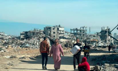 ﻿Macerie a Beit Hanoun, città fantasma nel nord di Gaza. Foto Gavin Kelleher-Nrc