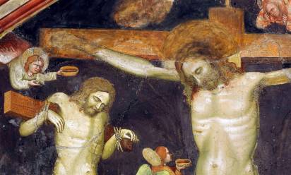 ﻿“Crocifissione” fine del XIV sec, cappella del Crocifisso, chiesa di S. Lucia - Treviso