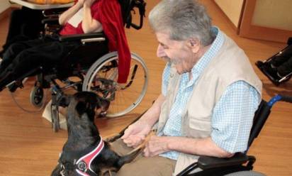Monastier: pet therapy con gli anziani