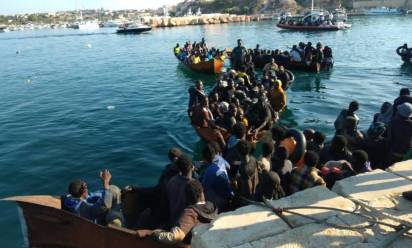 Arrivi a Lampedusa