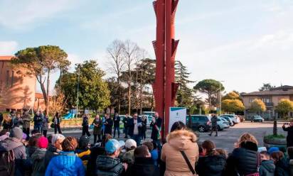 Recente inaugurazione della rinnovata via Nuova Europa, a Marocco di Mogliano