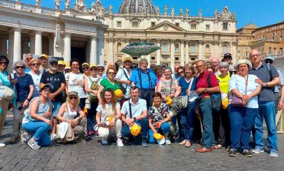 La collaborazione Giavera-Nervesa in pellegrinaggio a Roma