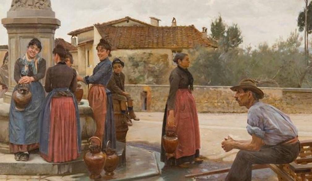 Ruggero Focardi “Contadini a Settignano” 1885-90, collezione privata