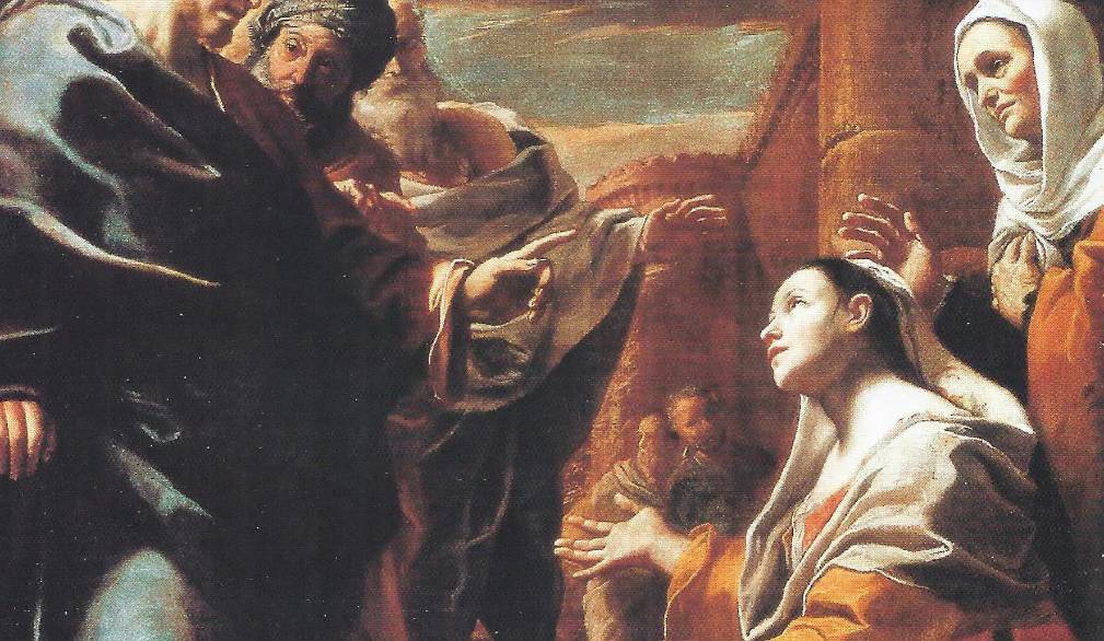 Mattia Preti “Cristo e la Cananea” 1656, Staatgalerie - Stoccarda