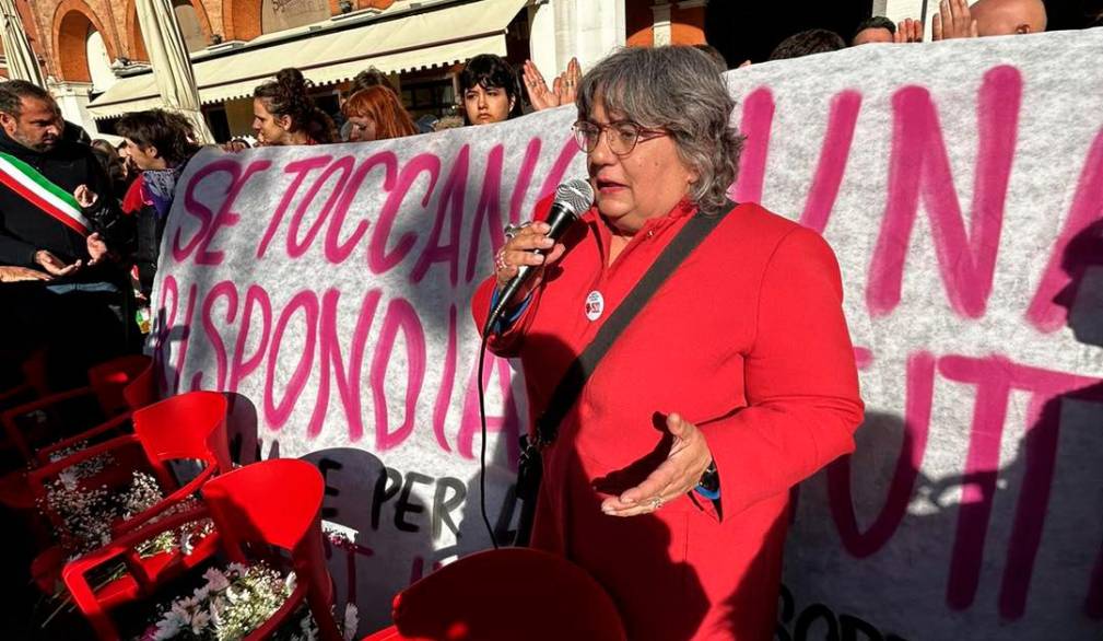 Un’immagine dal flashmob organizzato dall’Ulss 2 a Treviso