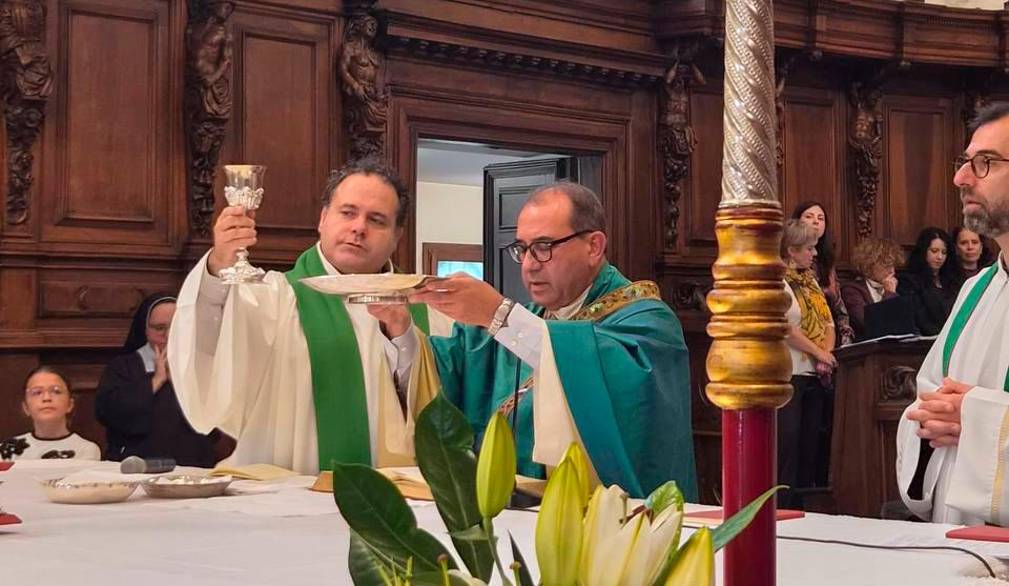 A Sant’Agnese il saluto a don Bernardo, in partenza per Volpago e Venegazzù