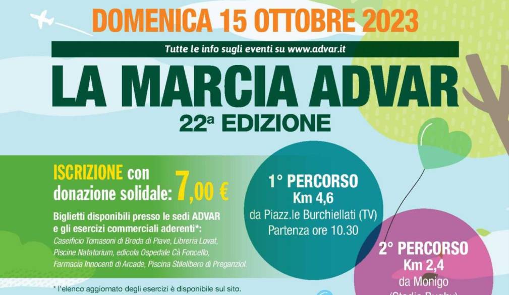 Torna la marcia Advar