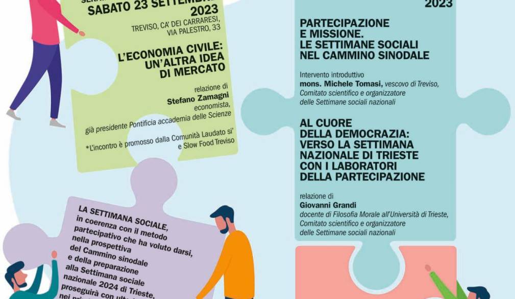 Settimana sociale a Treviso: un incontro “anteprima” e due serate. Ma il cammino è lungo un anno
